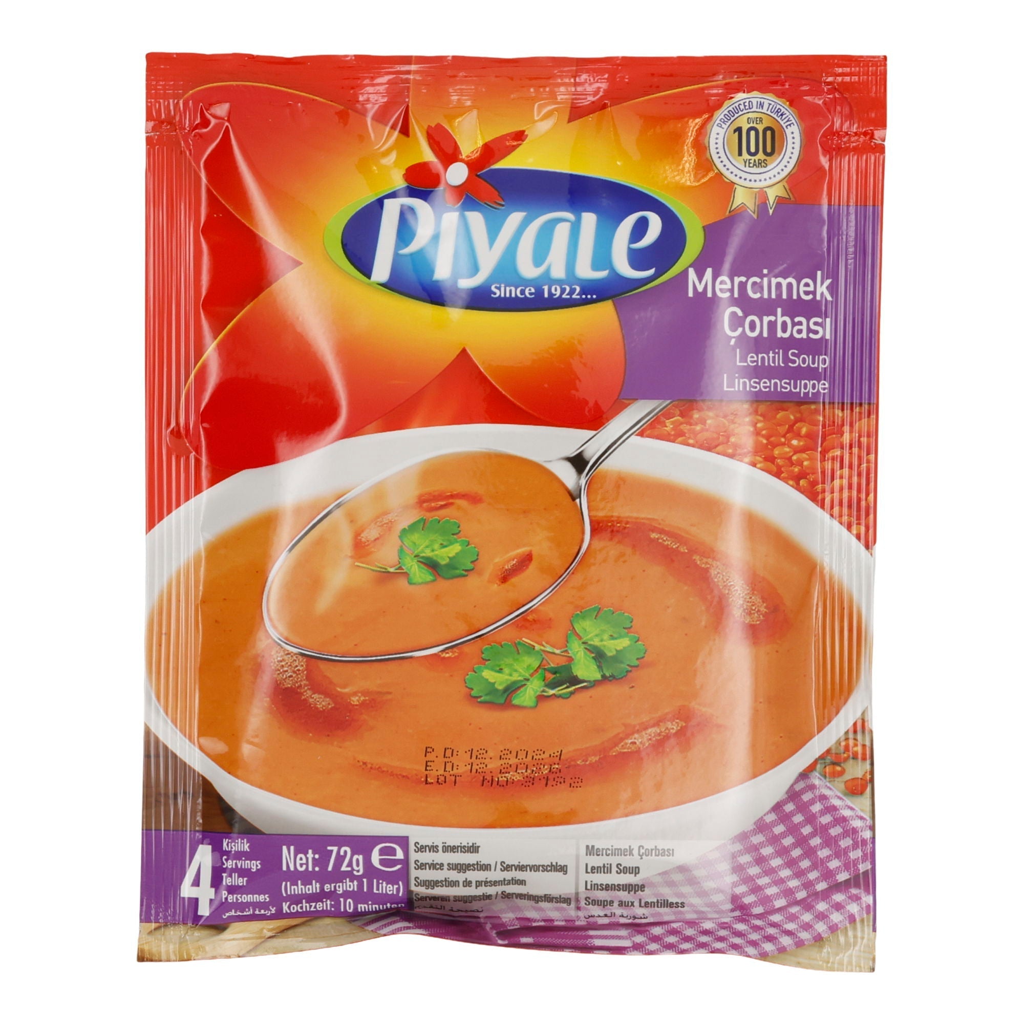 Piyale | Mercimek Çorbası – Linsensuppe | würzig & sättigend | 72 g (ergibt 1 l) PIYALE